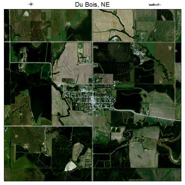 Du Bois, NE air photo map