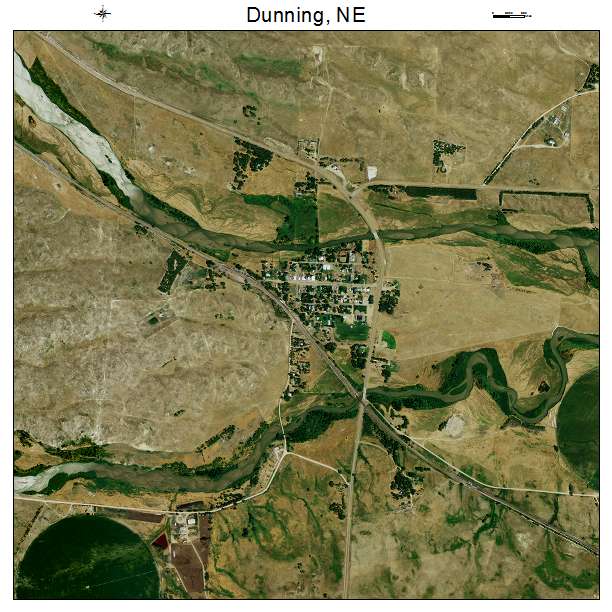 Dunning, NE air photo map