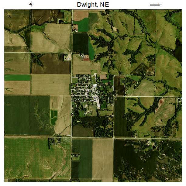 Dwight, NE air photo map