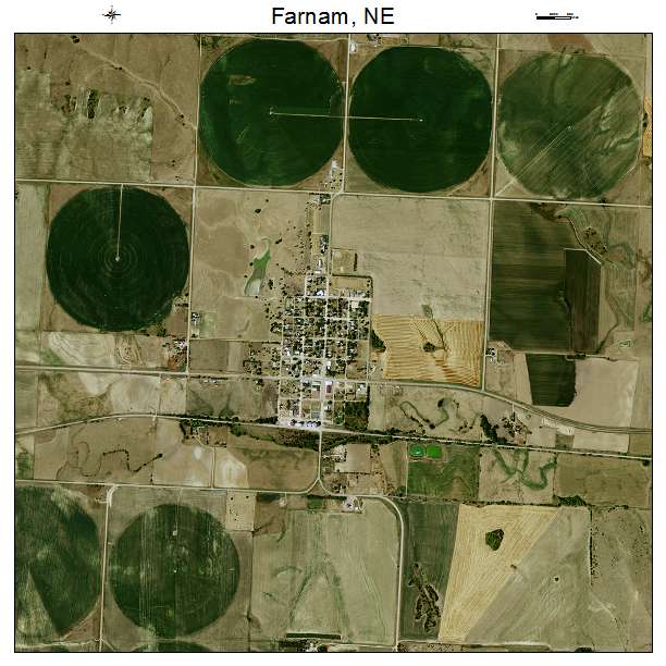 Farnam, NE air photo map