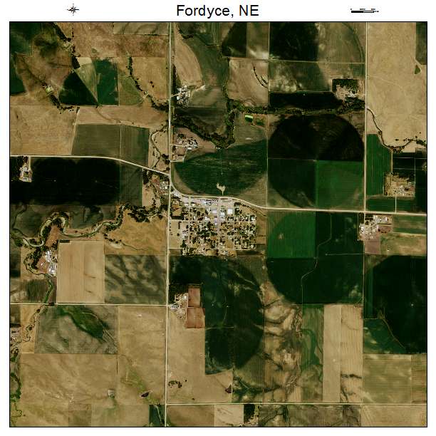 Fordyce, NE air photo map