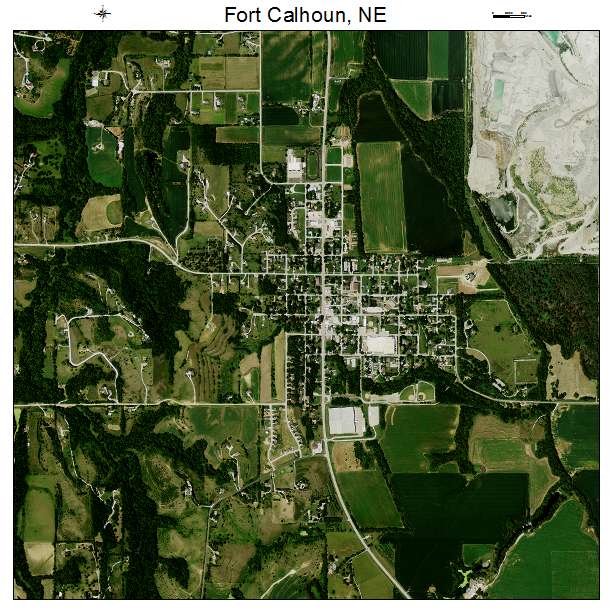 Fort Calhoun, NE air photo map