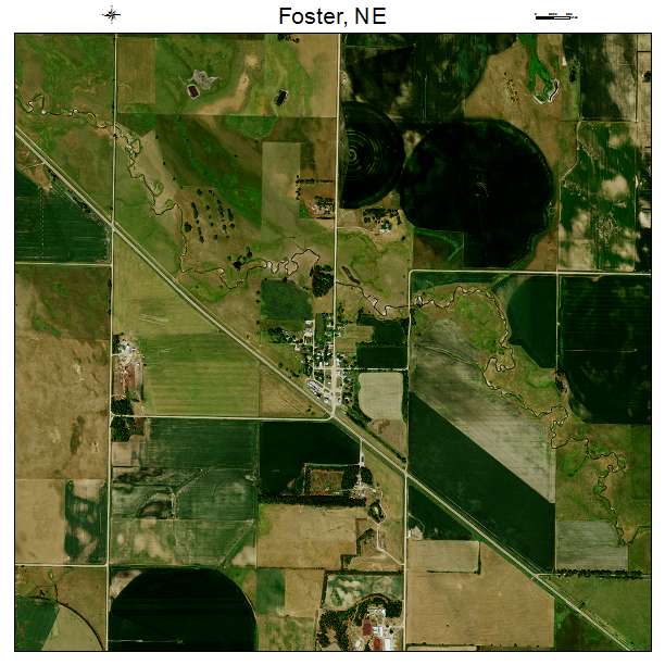 Foster, NE air photo map