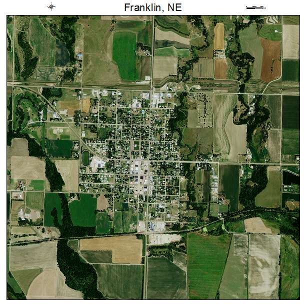 Franklin, NE air photo map