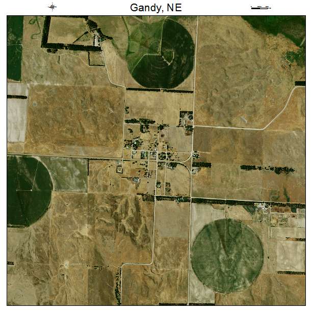 Gandy, NE air photo map