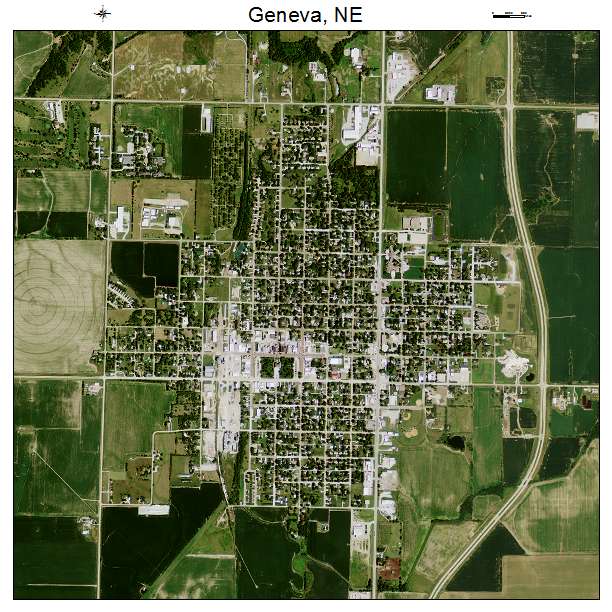 Geneva, NE air photo map