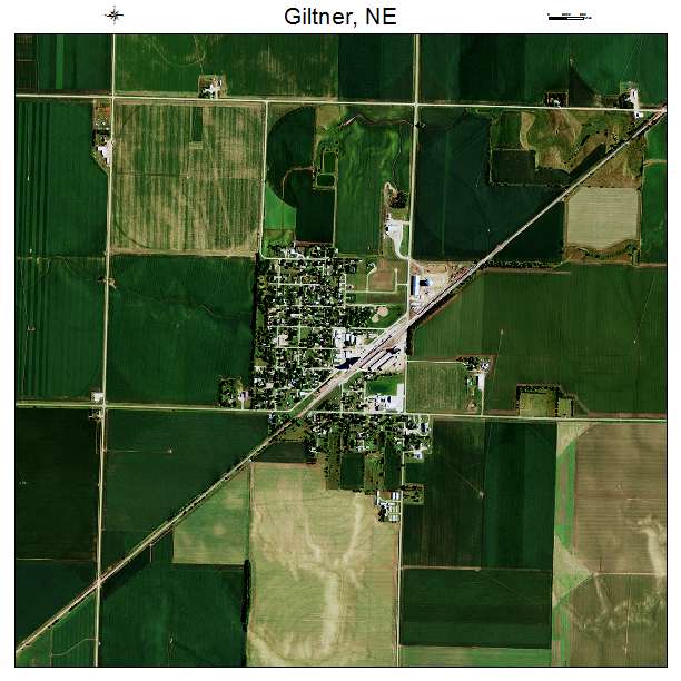 Giltner, NE air photo map