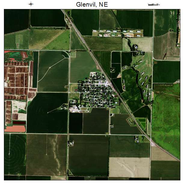 Glenvil, NE air photo map