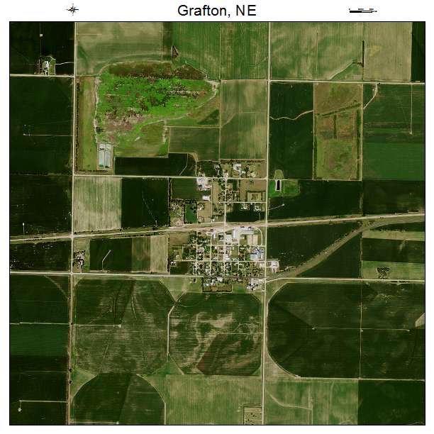 Grafton, NE air photo map