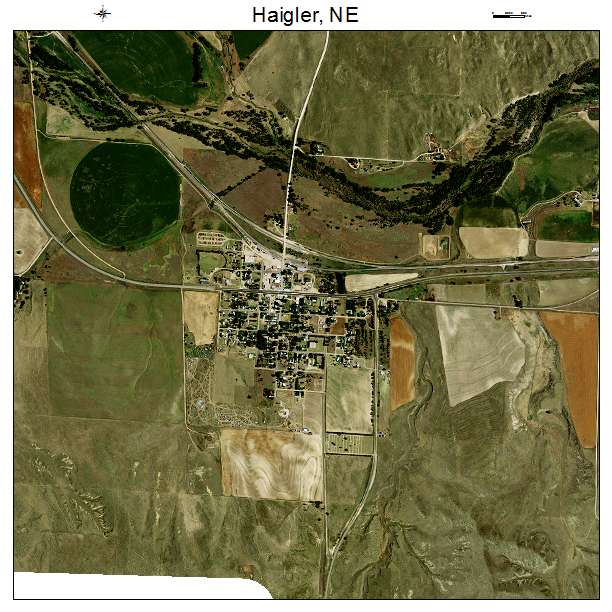 Haigler, NE air photo map