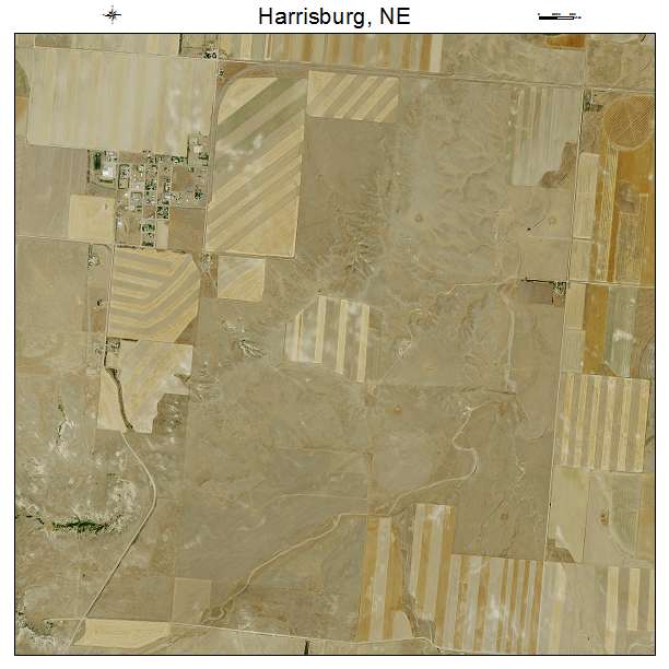 Harrisburg, NE air photo map