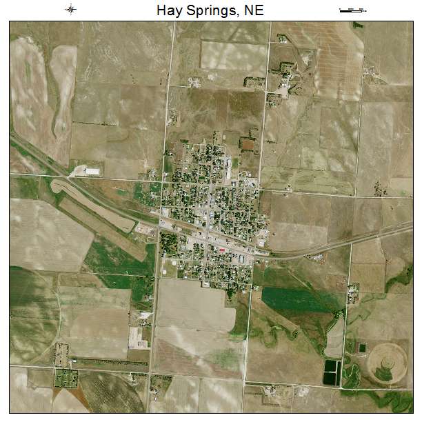 Hay Springs, NE air photo map