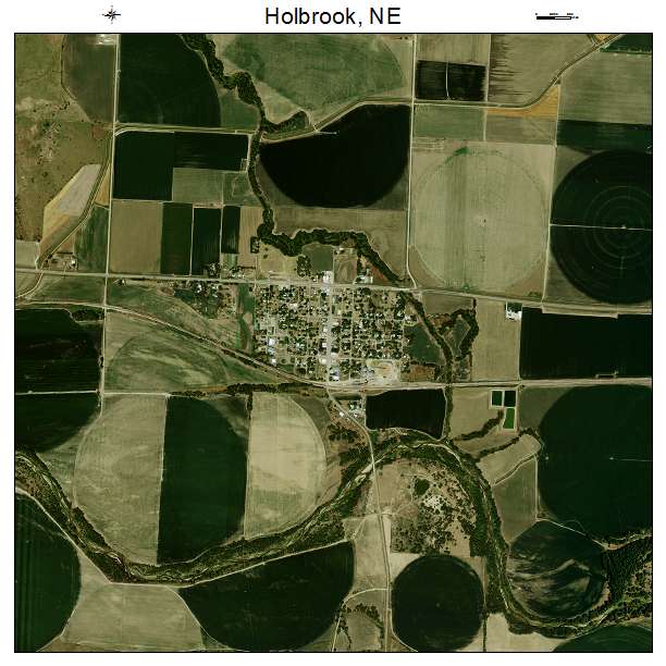 Holbrook, NE air photo map