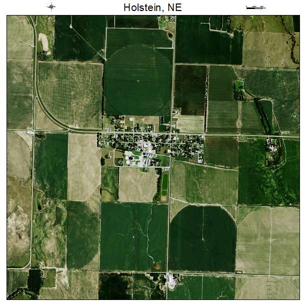 Holstein, NE air photo map