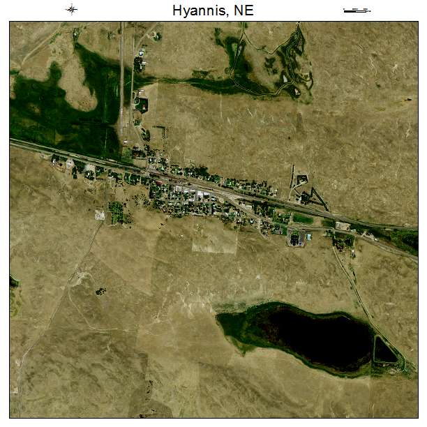 Hyannis, NE air photo map