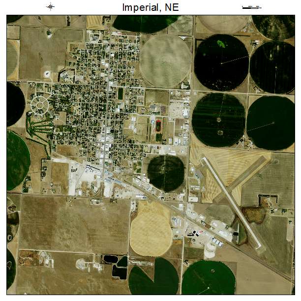 Imperial, NE air photo map