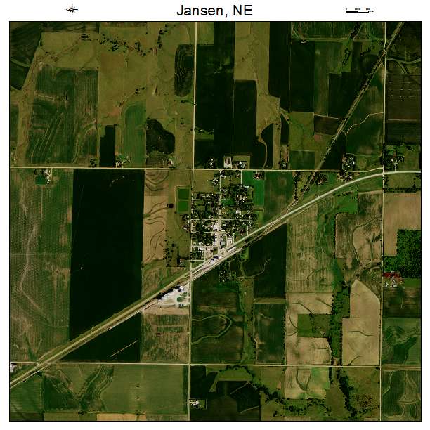 Jansen, NE air photo map