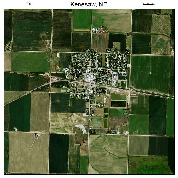 Kenesaw, NE air photo map