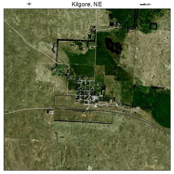 Kilgore, NE air photo map
