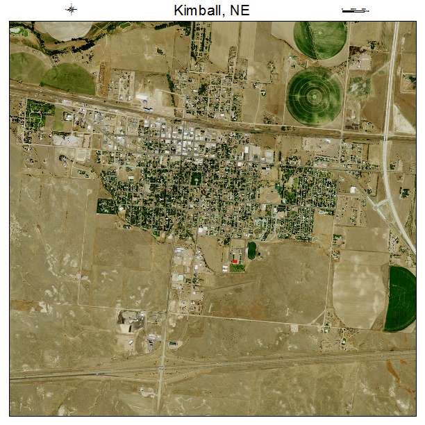 Kimball, NE air photo map