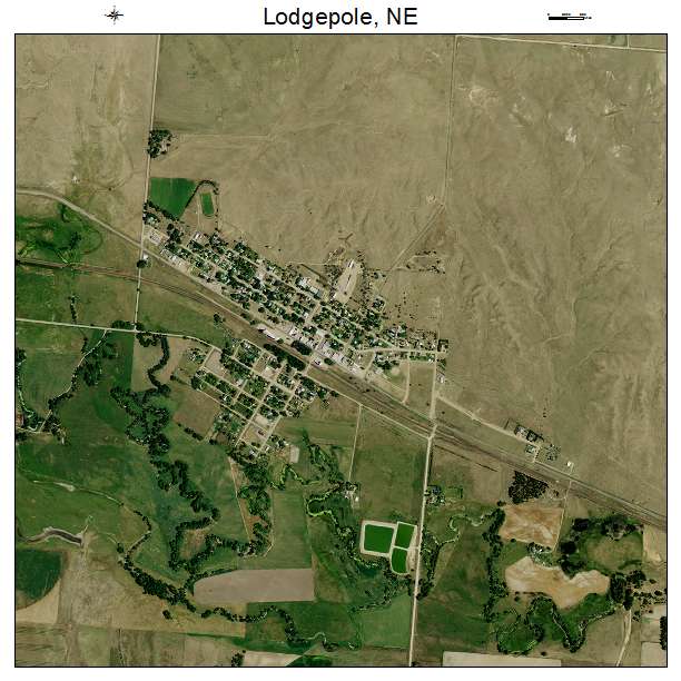 Lodgepole, NE air photo map