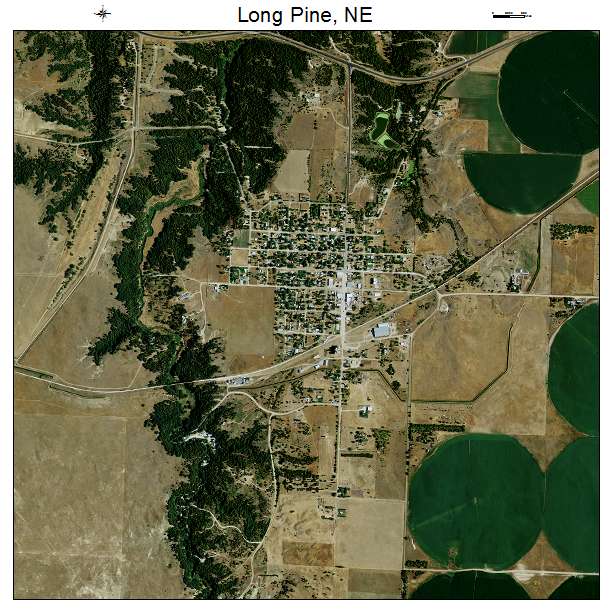Long Pine, NE air photo map