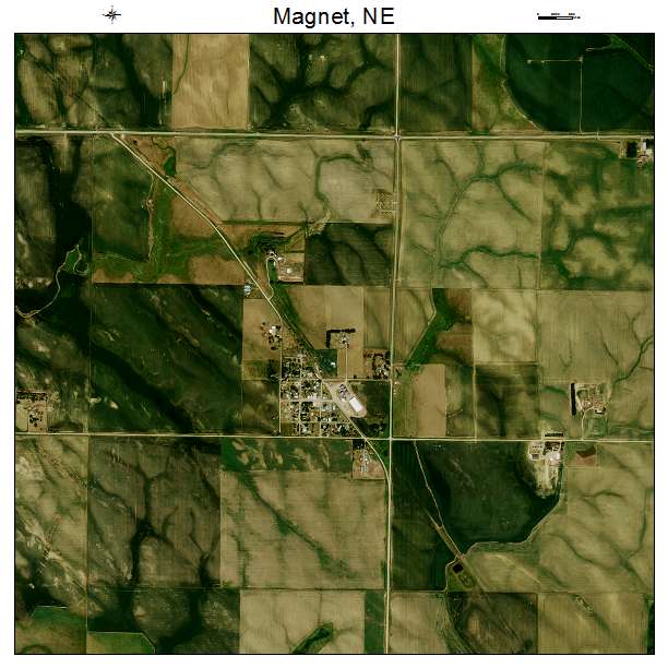 Magnet, NE air photo map