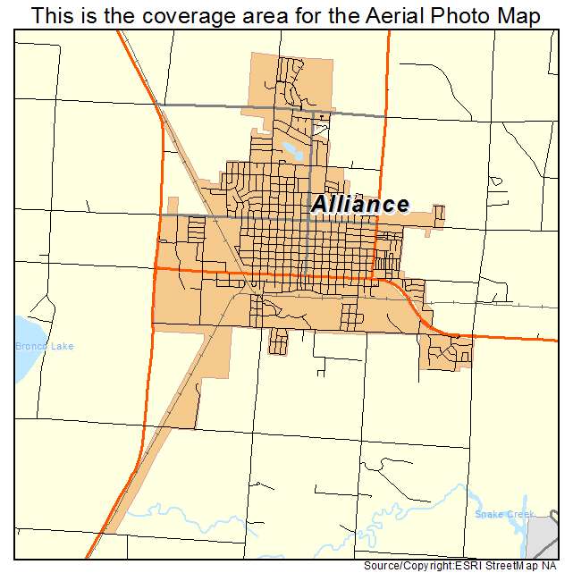Alliance, NE location map 