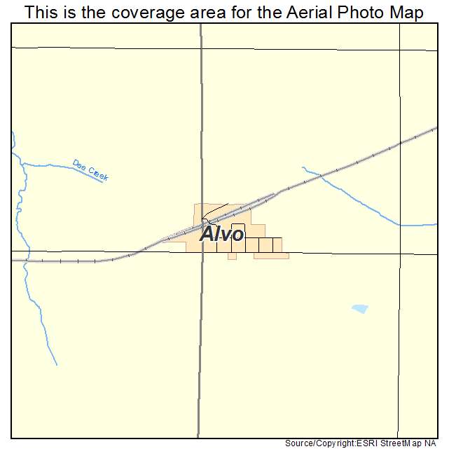 Alvo, NE location map 