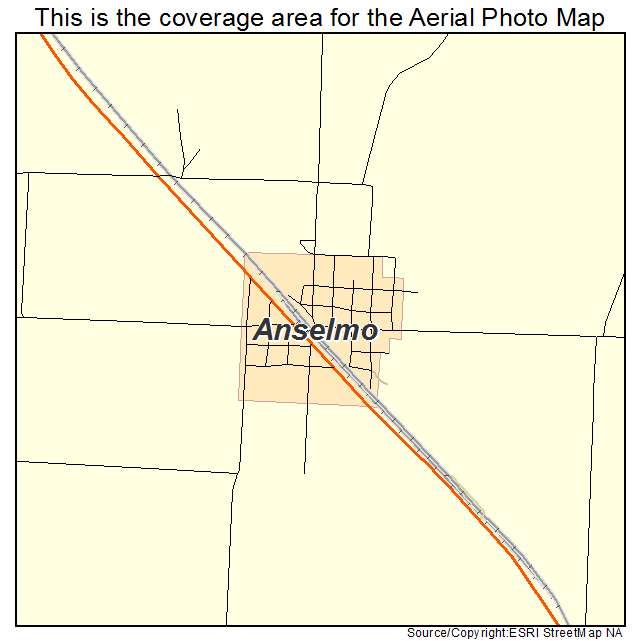 Anselmo, NE location map 