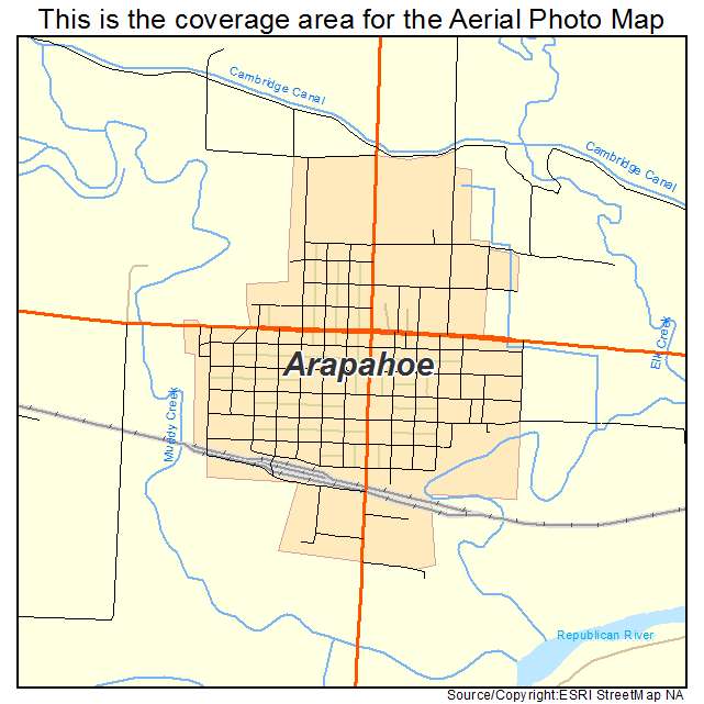 Arapahoe, NE location map 
