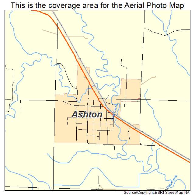 Ashton, NE location map 