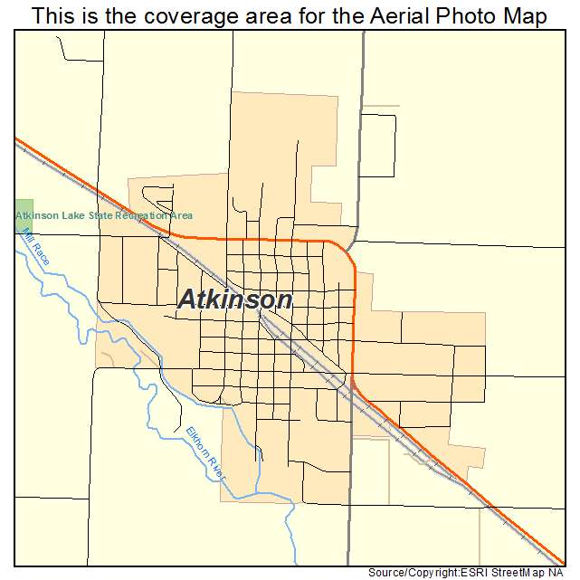 Atkinson, NE location map 