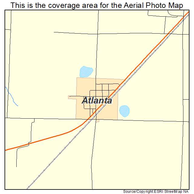 Atlanta, NE location map 