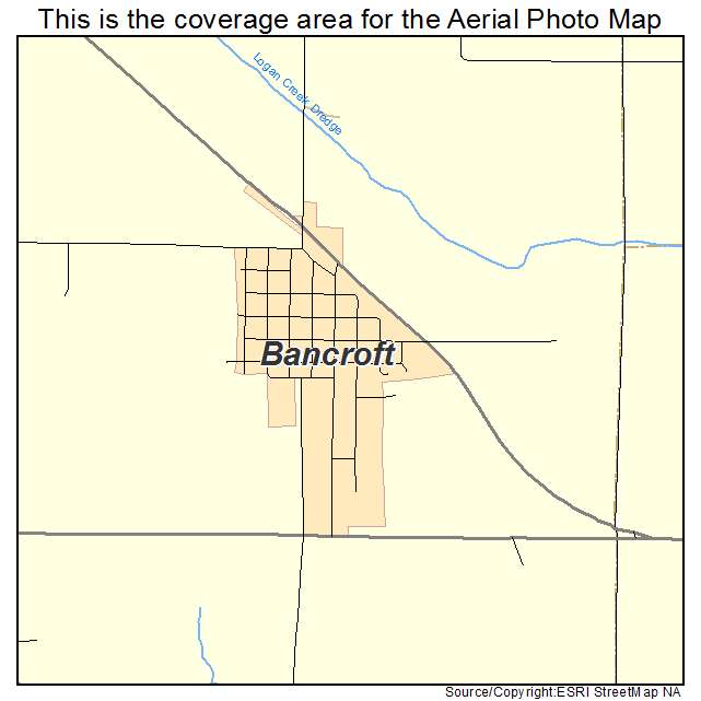 Bancroft, NE location map 