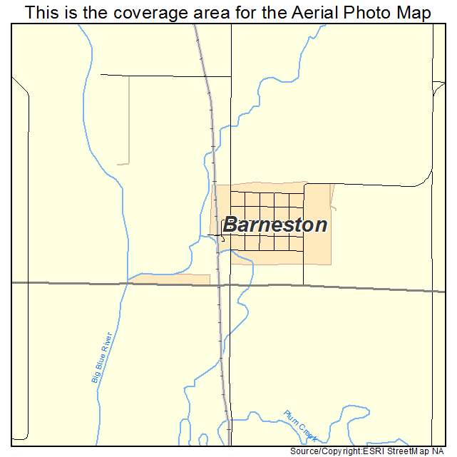 Barneston, NE location map 