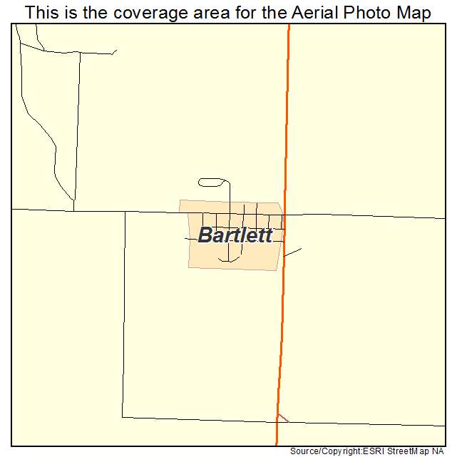 Bartlett, NE location map 