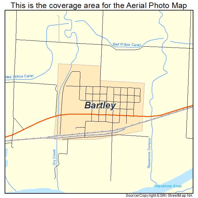 Bartley, NE location map 