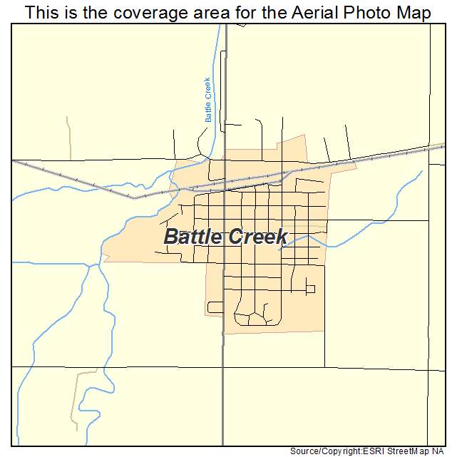 Battle Creek, NE location map 