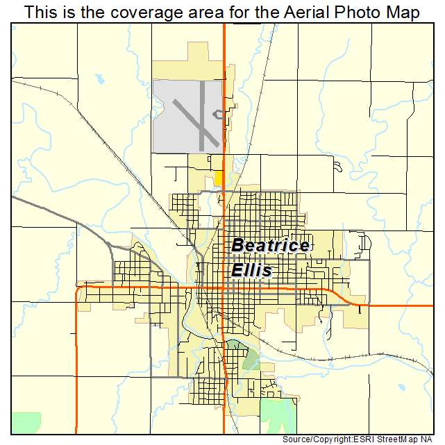 Beatrice, NE location map 