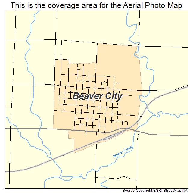 Beaver City, NE location map 