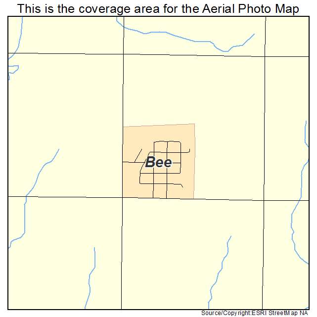 Bee, NE location map 