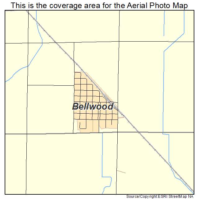 Bellwood, NE location map 
