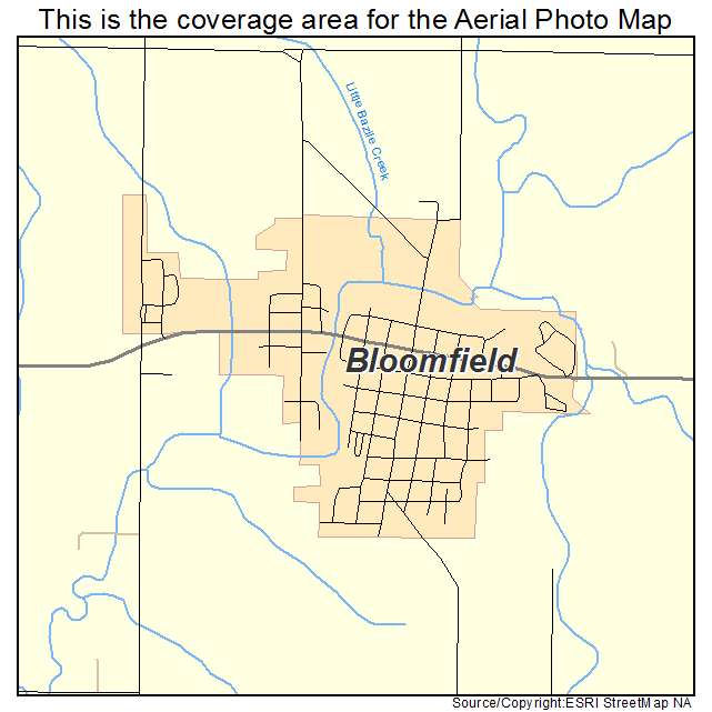 Bloomfield, NE location map 