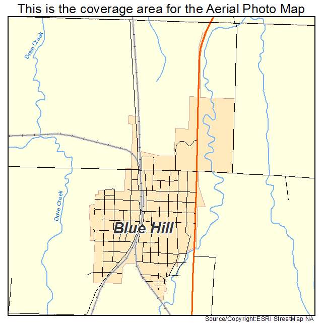 Blue Hill, NE location map 