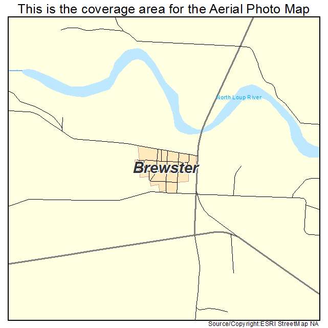 Brewster, NE location map 