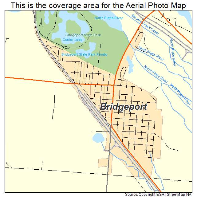 Bridgeport, NE location map 