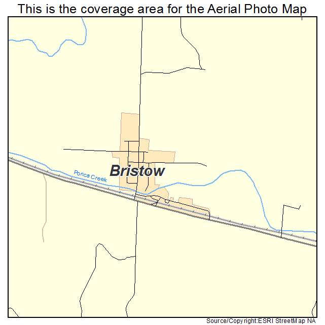 Bristow, NE location map 