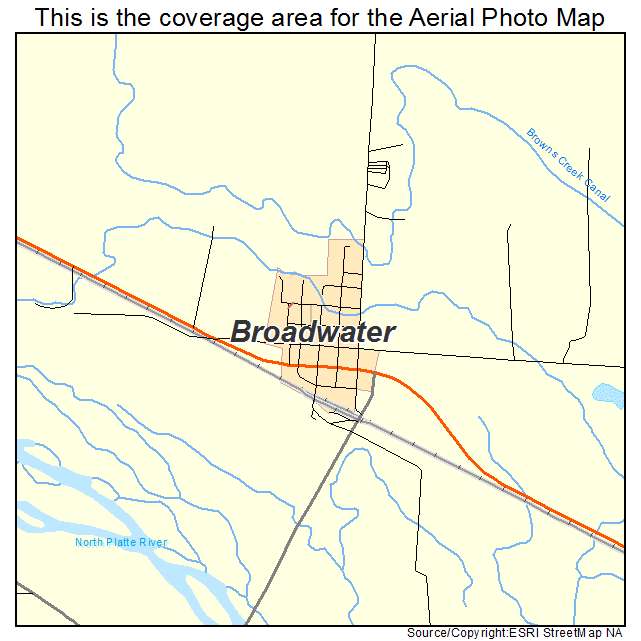Broadwater, NE location map 