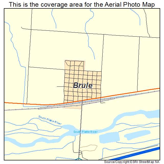 Brule, NE location map 